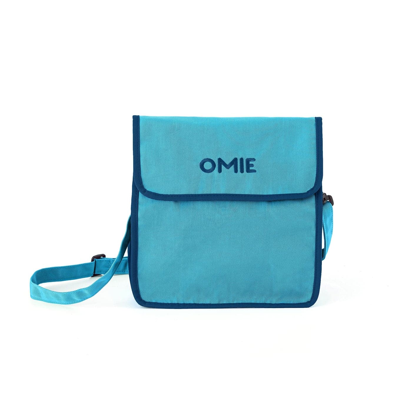 Omie OmieBox Lunch Bag - Washable, Foldable, Durable, WaterResistant Fabric with Interior Pocket and External Bottle Holder.