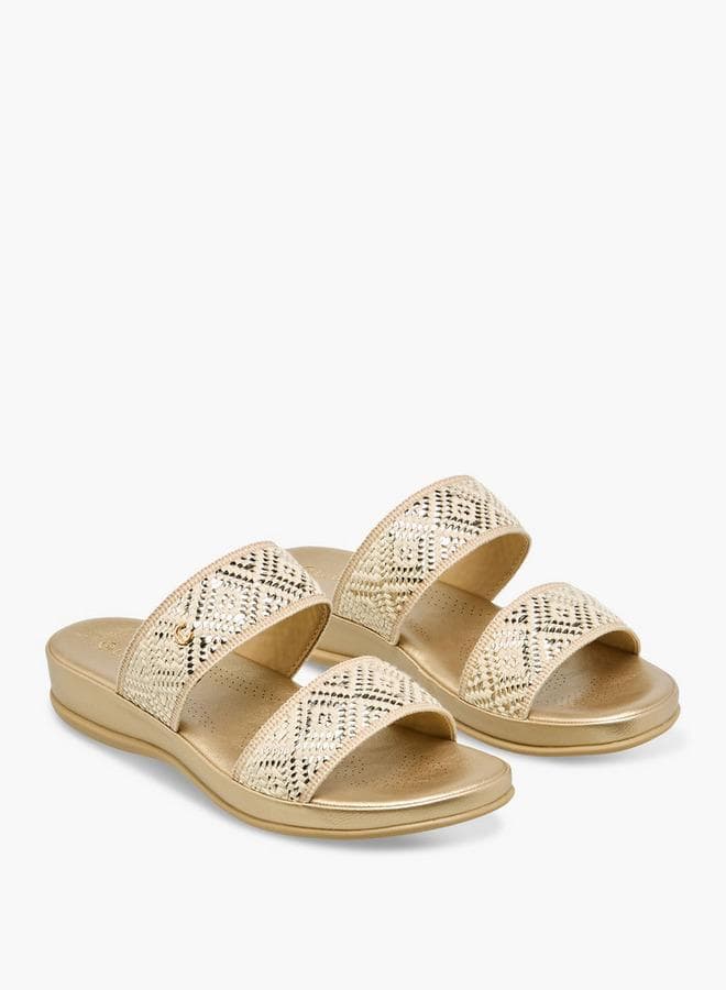 Women Embellished Raffia Sandals — 37