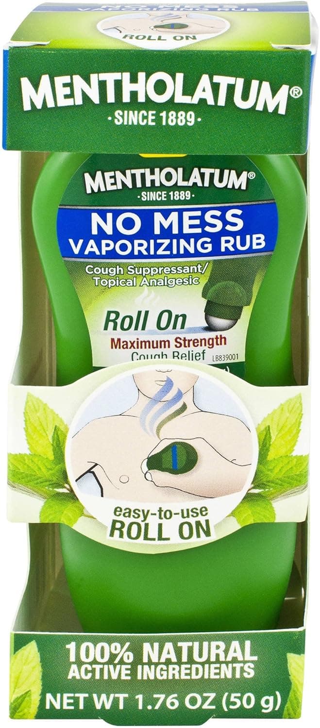 Roll On Maximum Strength Cough Relief 176 Oz Pack of 2