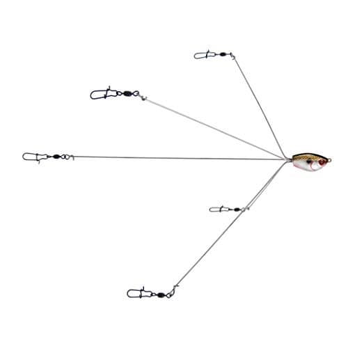 Yum Lures Yumbrella Ultralight Multi-Lure 5 Wire Rig, Tennessee Shad