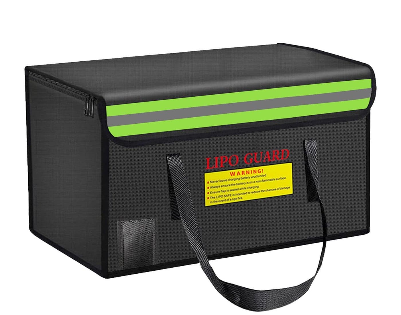 CNDHDOK 11.02"x5.9"x7.1" Lipo Battery Safe Bag Large Capatity Charging Bag for Lipo Battery Pack Storage Charging Transport,Home Travel Lipo Safe Storage Pouch