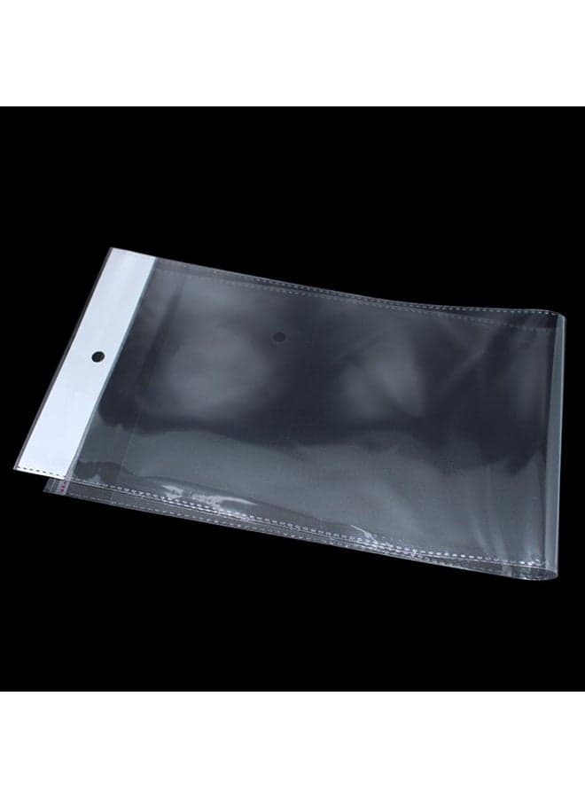 100 Pack Clear Self Adhesive Straight Hair Packaging Bags with Hang Hole Wigs Hair Storage Beauty Personal Care Hair Care Extensions Wigs Accessories Hair Extensions (6.1x11.8 inches)
