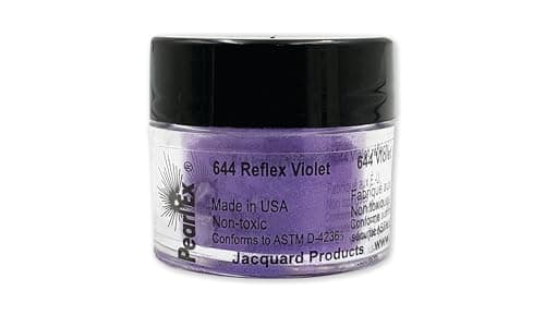 Jacquard Pearl Ex Pigment Powder 3 Grams Reflex Violet - Loose Mica Powder for Epoxy Resin, Watercolors, Calligraphy Ink & Clay - Epoxy Pigment Powder - Epoxy Resin Color