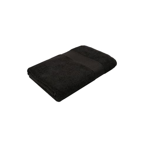 Trident 100% Cotton Towels for Bath | Towels for Bath Large Size | Trident Bath Towel - Soft & Absorbent | 450 GSM | 1 Piece Bath Towel for Men/Women | Urban Comfort | 70 cms x 140 cms - Black