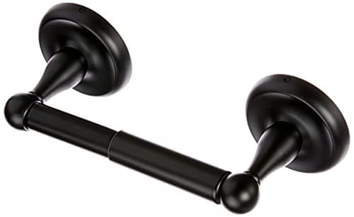 Delaney Hardware 590004 500 Series Black Toilet Paper Holder, Matte Black Toilet Paper Holder, Black Toilet Paper Holder Look