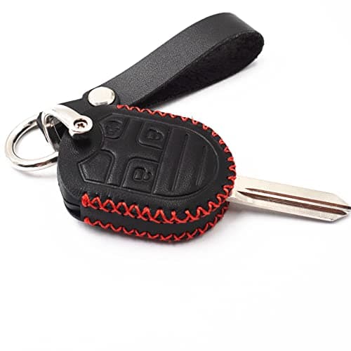 WFMJ Black Leather for Ford F150 F150 F250 F350 Mustang Fusion Explorer Taurus Expedition Lincoln MKS MKX MKZ Navigator CWTWB1U793 3 4 5 Buttons Smart Remote Key Fob Case Cover Chain 3 Buttons
