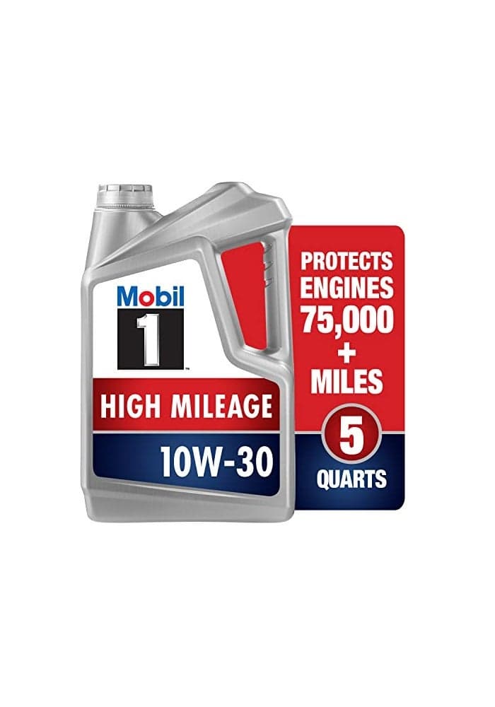 Mobil 1 High Mileage Full Synthetic Motor Oil 10W30 5 Quart