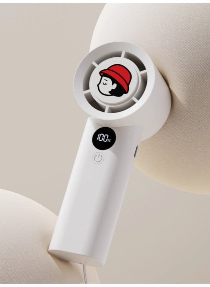 Ultra High Speed Energy-saving Small Fan, Powerful Strong Wind, Handheld Small Fan, Mini Portable USB Charging Fan, Light Sound, Portable Red