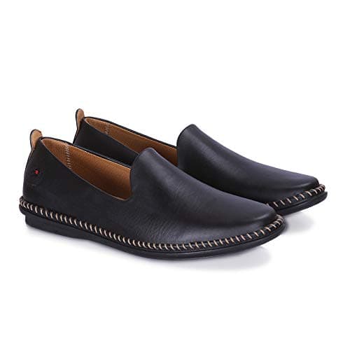 BIGBOON Men's Loafer Shoes Set of 1 Pair (Black, Numeric_13)