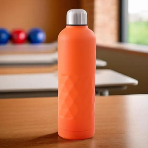 The Better Home Insulated Thermosteel Bottle 750ml | Small Flask Water Bottle for Kids School | Hot and Cold Water Bottle | Gym Bottles for Men/Women | Leakproof Screw Cap | (Orange)