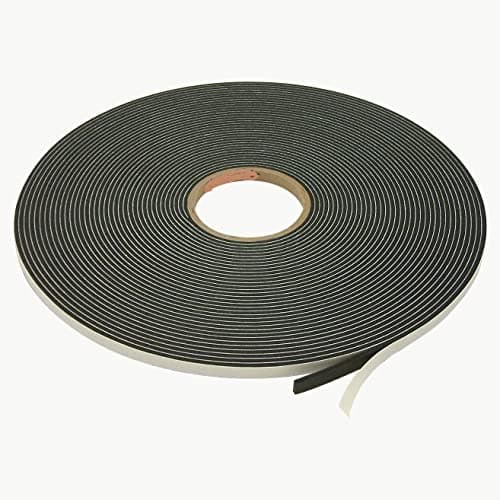 G-CHARGE Single Side High Density Self Adhesive Foam Seal Tape, Weather Stripping Doors and Window Insulation Soundproofing,Material Foam, Black Color, Pack of 1, (6mm x 3mm x 10 Meter)