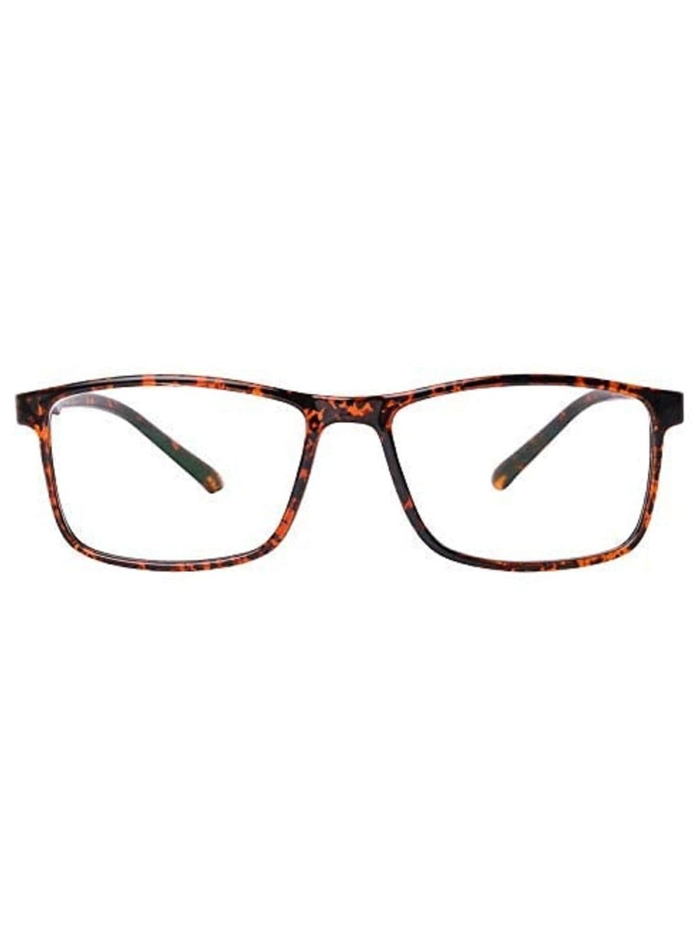 TOM OLIVER Blue Light Blocking Lightweight Computer Screen Glasses, Computer Reading/Gaming/TV/Phone for Women Men Teens Anti Eyestrain & UV Glare (Rectangle,Brown DA)