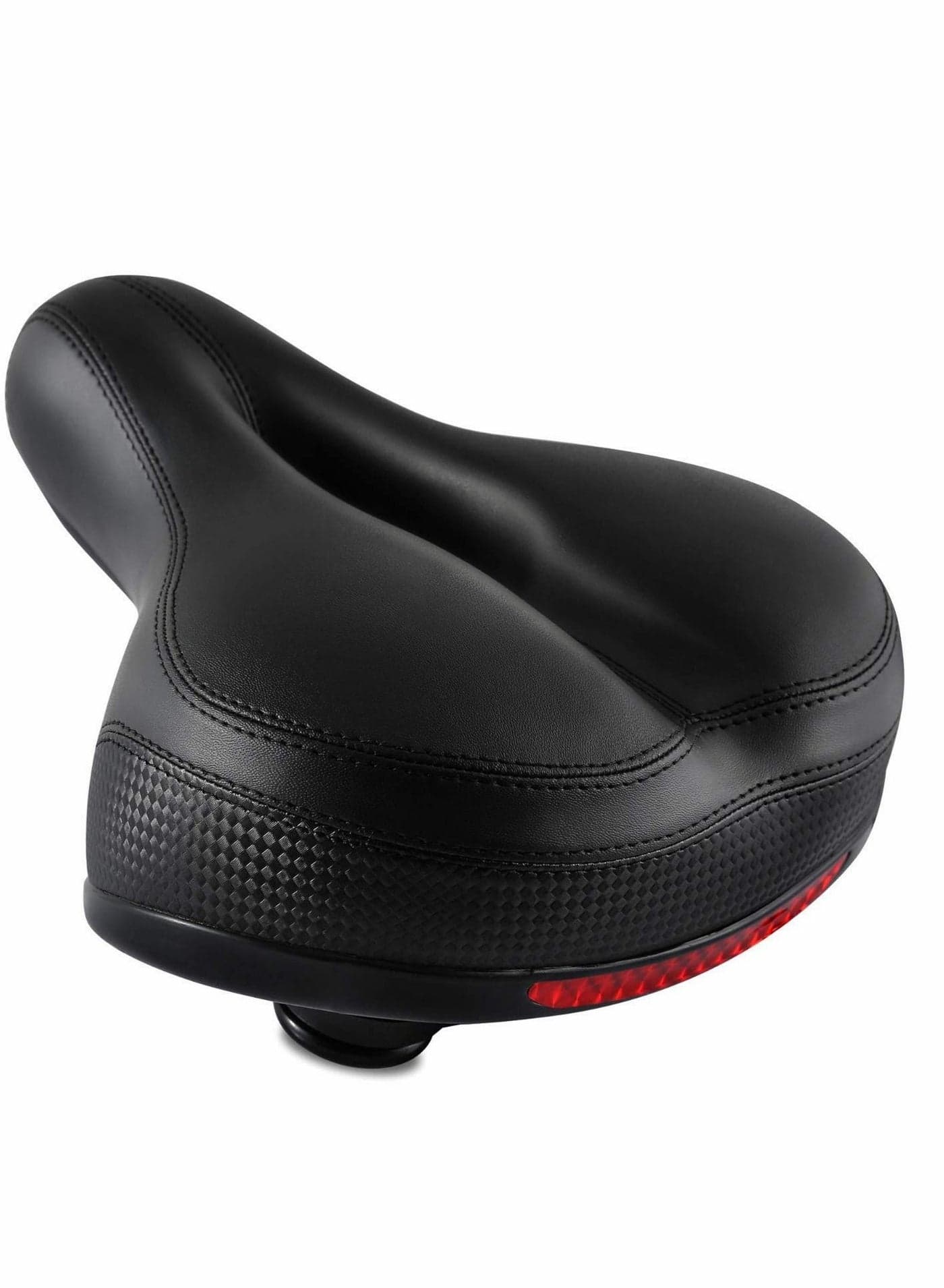 Comfortable Men Women Bike Seat, Seat Replacement with Dual Shock Absorbing Ball Wide Memory Foam Bicycle Mounting Wrench