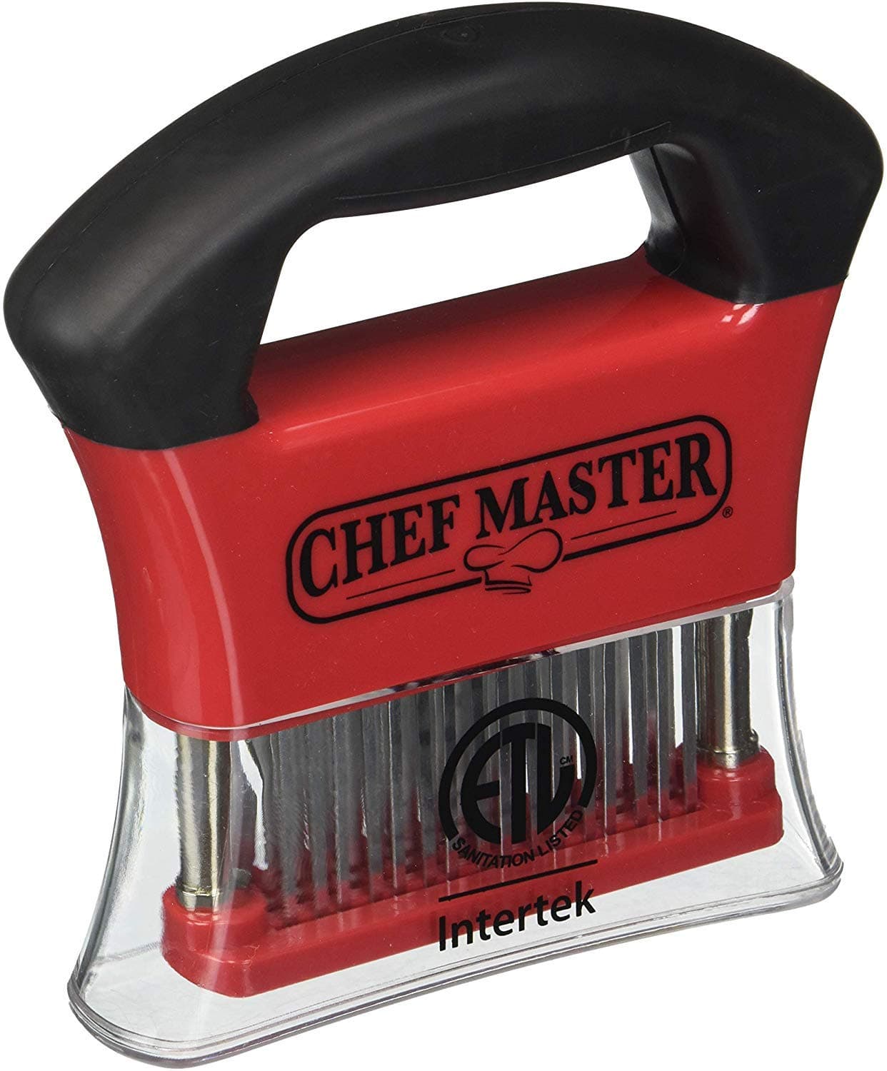 Meat Tenderizer Tool, Stainless Steel Ultra Sharp Needle Blade, Ideal for Beef, Chicken, Turkey, Pork, Steak, Kitchen Cooking Gadgets Essentials, Best for Marinade, Roasting & Grilling by Chef Master