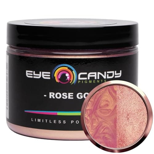 Eye Candy Pigments Premium Mica Powder Rose Gold 50gr for Epoxy Resin Soap Paint Woodworking Acrylic Pouring Bath Bombs Fishing Lures DIY Arts and Crafts Additive
