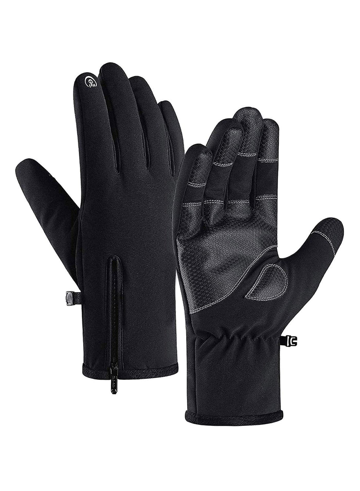 Cycling Gloves Bicycling Anti Slip Shock Absorbing Men Women Winter Three Fingers Touch-Screen Fleece 100% Waterproof -30‚Ñâ Warm Windproof XL