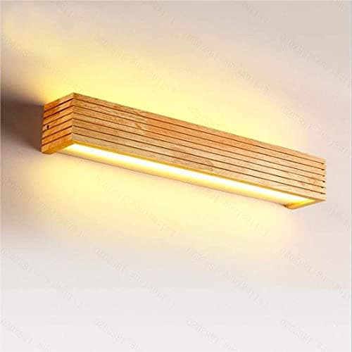 Artica Wooden Warm White led Wall Lamp 18 w Brown Decorative Night Lamp Bedroom Lobby Living Room