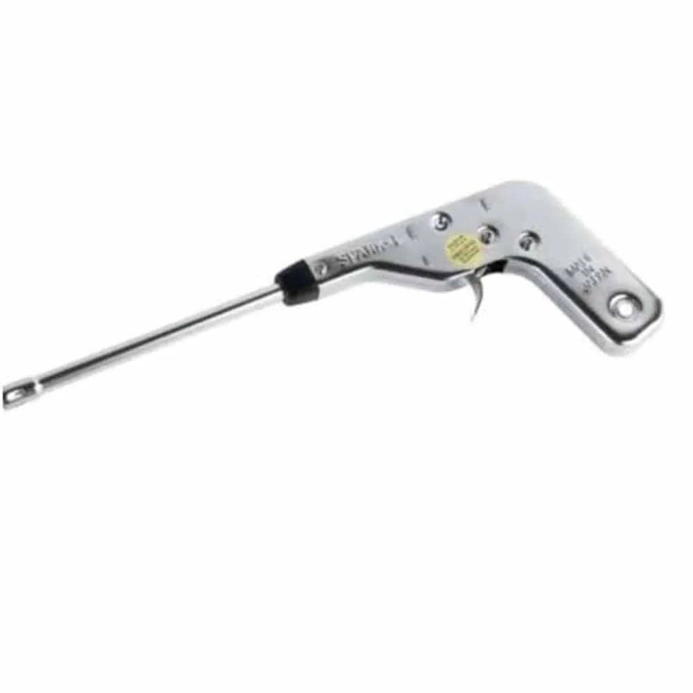 Spark-L Gas Lighter, Hand Gun style Lighter - Silver Operates Both Gas and Electricity for efficient functioning