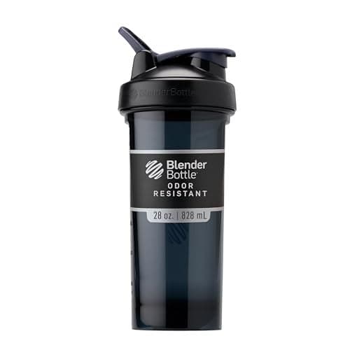 BlenderBottle Shaker Bottle Pro Series Perfect for Protein Shakes and Pre Workout, 28-Ounce, Black