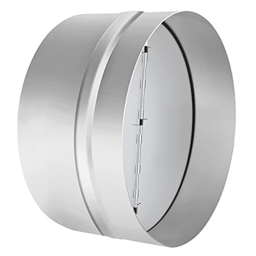 6 Inch Draft Blocker Backdraft Damper Duct Draft Stopper One-Way Airflow Ducting Insert Backflow Preventer Inline Fan Vent Vent Deflector (6 in)