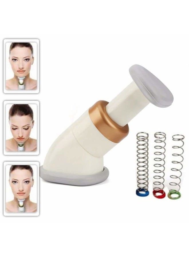 Neckline Slimmer & Toning Massager System, Neck Line Neck Exerciser Chin Massager, Thin Jaw Reduce Double Chin, 100 pcs cotton swabs as set, Suitable for Men and Women