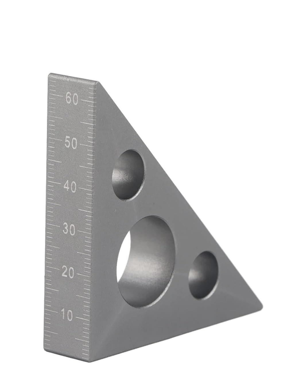 Uvbws 45/90 Degree Aluminum Alloy Right Angle Ruler, Imperial and Metric Square, Square Measuring Tool for Mechanic Carpenter DIY Woodworking Workbench and Oblique Saw, Multi Angle Measuring Ruler