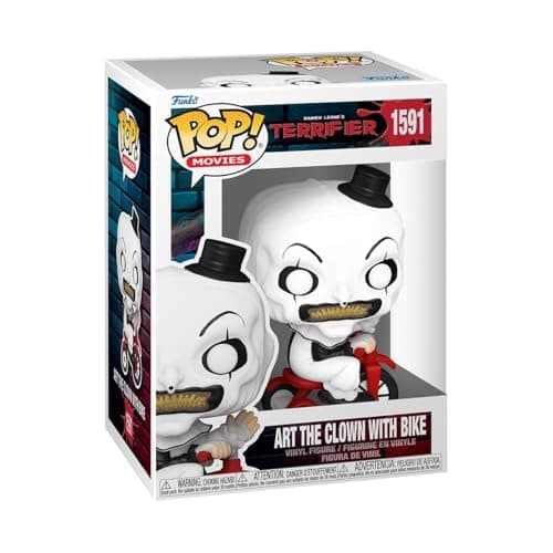 Funko POP Movies Terrifier Art the Clown with Bike Collectable Vinyl Figure Gift Idea Official Merchandise for Kids Adults Horror Fans Model Figure for Collectors and Display