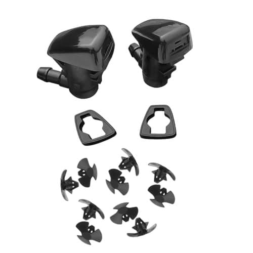 85381AE020 Premium Wiper Washer Nozzles Fit for Toyota Sienna 20042010 Solara 20042008 Windshield Washer Jet Nozzle and Hood Retaining Clips Kit Easy to Install Ref 58118 5332608010