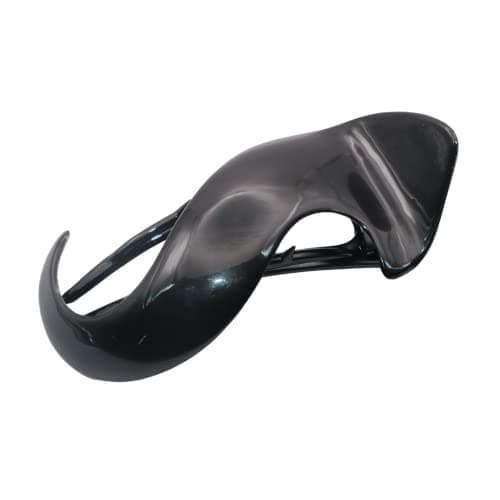 Parcelona French Crochet 3 ¼” Black Celluloid Non Slip Side Slide In Jaw Yoga Hair Claws for Fine Hair Women Hair Accessories Claw Clip for Girls, Made in France
