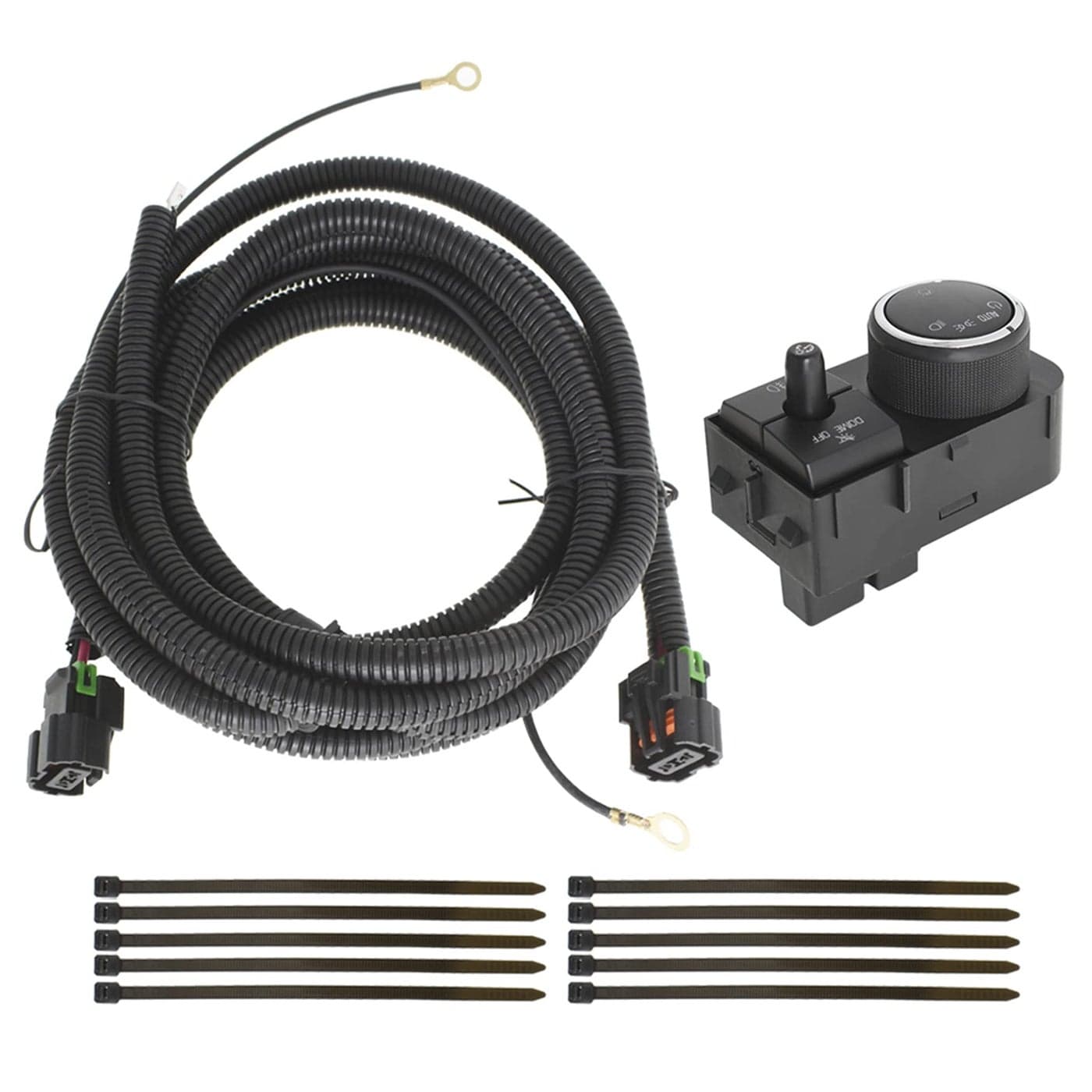 Fog Light Wiring Harness and Headlight Fog Light Switch Replacement for Silverado Sierra 1500 2500 3500 20072014 19170439 25858705