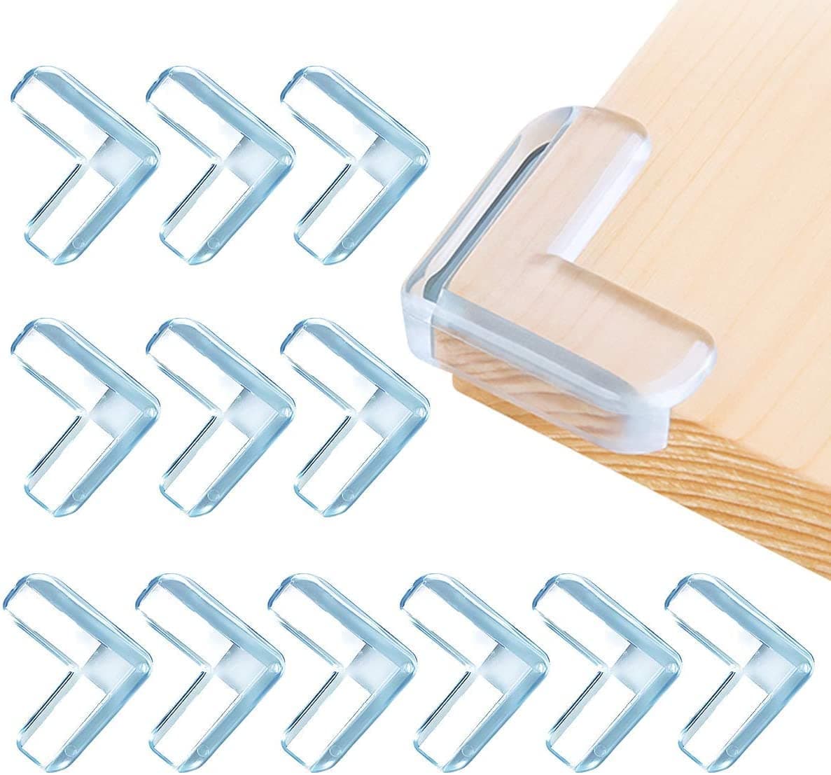 RIOMAX Corner Protector for Sharp Edges, Baby Proofing Child Safety Corner Guards, Edge Guard, Protectors for Furniture Against Sharp Corners (L Shape) (Pack of 8)
