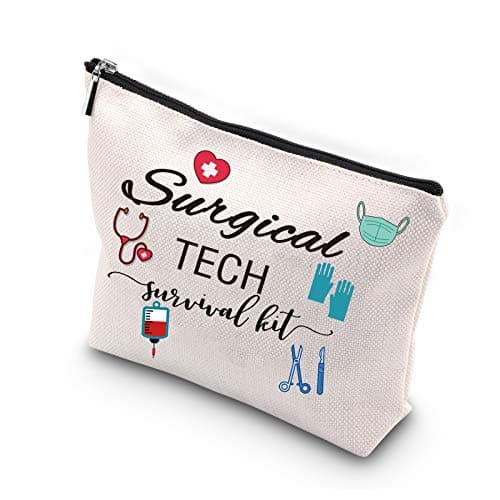WCGXKO Surgical Tech Gift Surgical Tech Survival Kit Travel Accessories Toiletry Bag Makeup Bag (Surgical TECH)