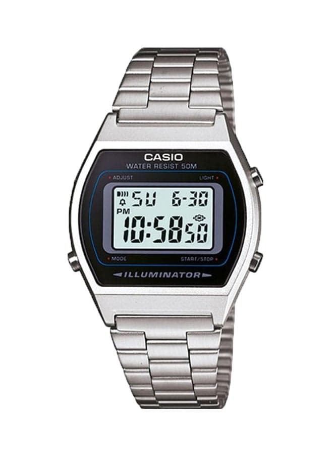 Men Vintage Digital Watch B640WD-1AVEF - 35 mm - Silver