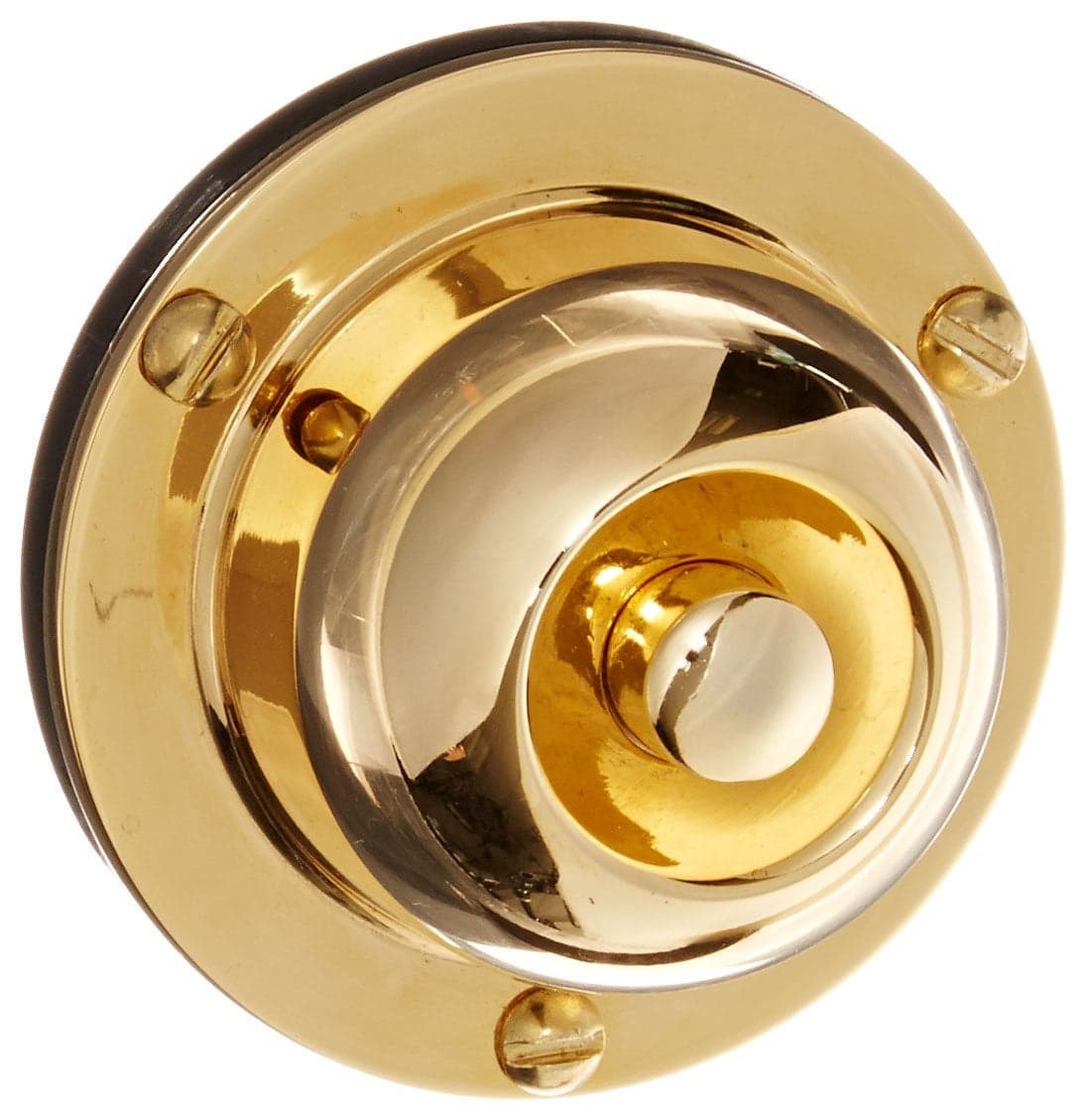 NSI TA1786CB Solid Cast Brass Weatherproof Push-Button with Conduit Backplate