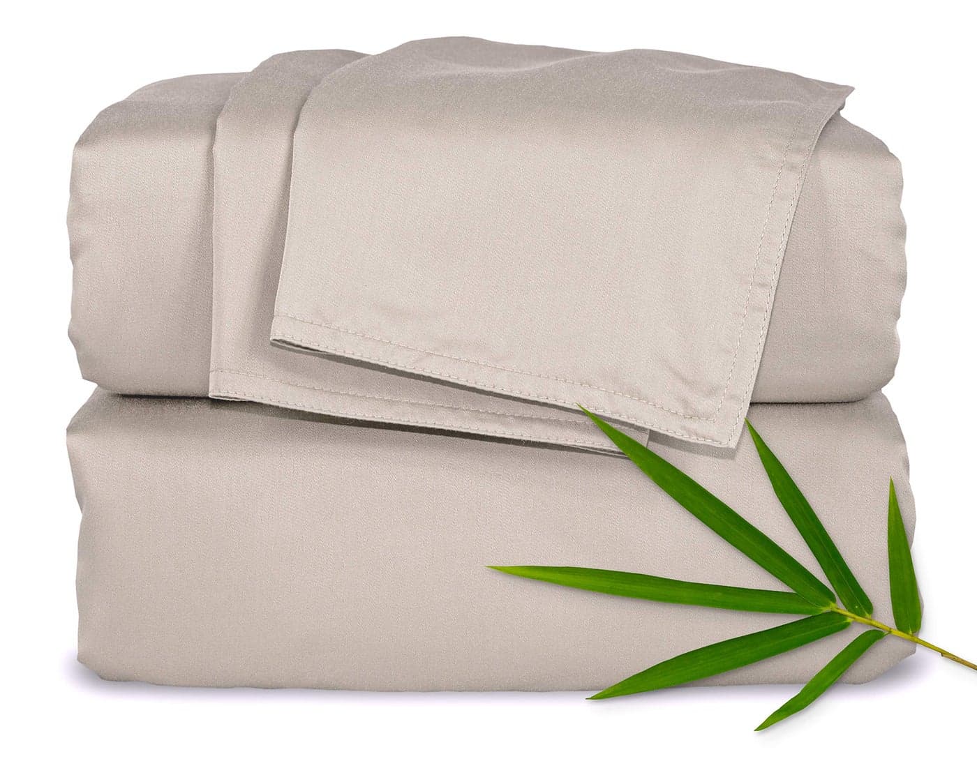 Split King Sheets by Pure Bamboo Genuine 100 Organic Viscose Derived from Bamboo Bed Sheet Set Soft Cooling Double Stitching Not for Split Top Split King Sand