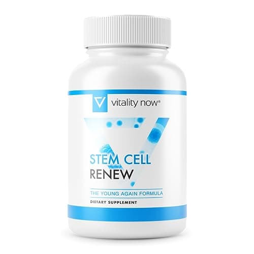 Stem Cell Renew | Boost Your Natural Supply of Stem Cells to Strengthen Mental Sharpness, Help Slow Signs of Aging and Restore Youthful Energy - Created by NASA Scientist | 1-Month Supply (60 count)