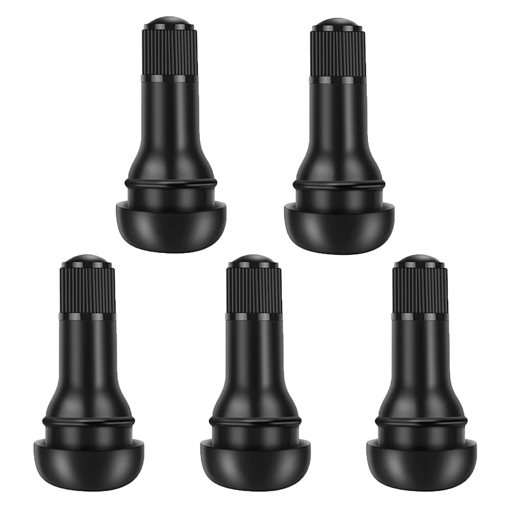 Riseuvo 5pcs TR415 Tire Valve Stem Rubber Snapin Valves Tubeless Valve Stems Suit for 0625 inch Rim Holes on Standard Vehicle Tires