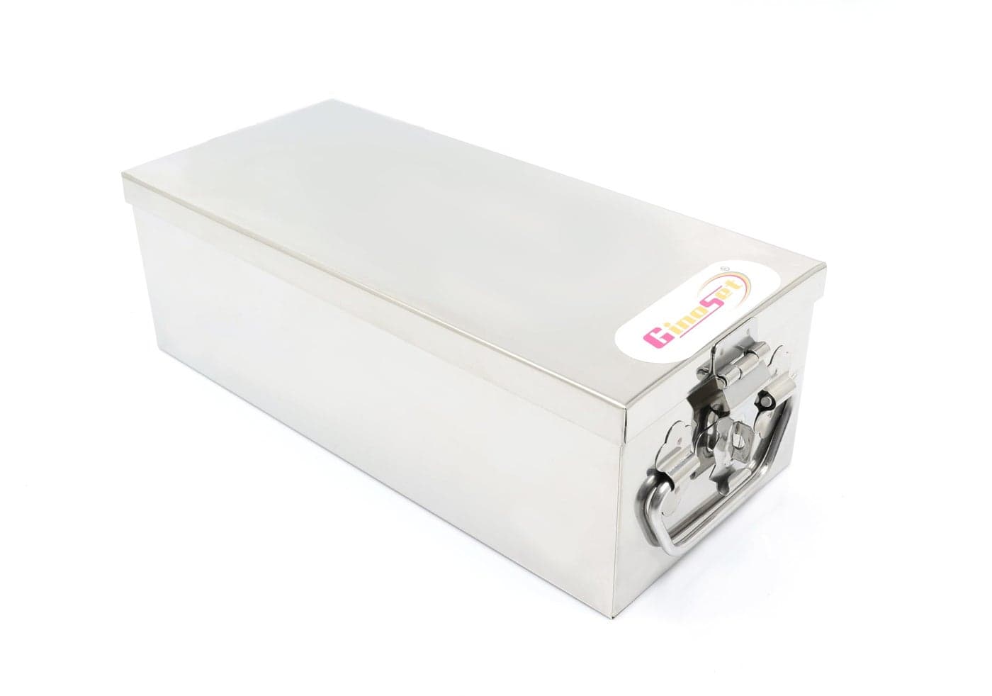 GinoSet® GinoSet Stainless Steel Locker Boxes,Cheque book Box, Jewelry Boxes, Cash Box,Bank Locker Box, Peti Size - 10 Inch Cash Box (10" Long (Medium) - 10" x 4.5" x 3.5")