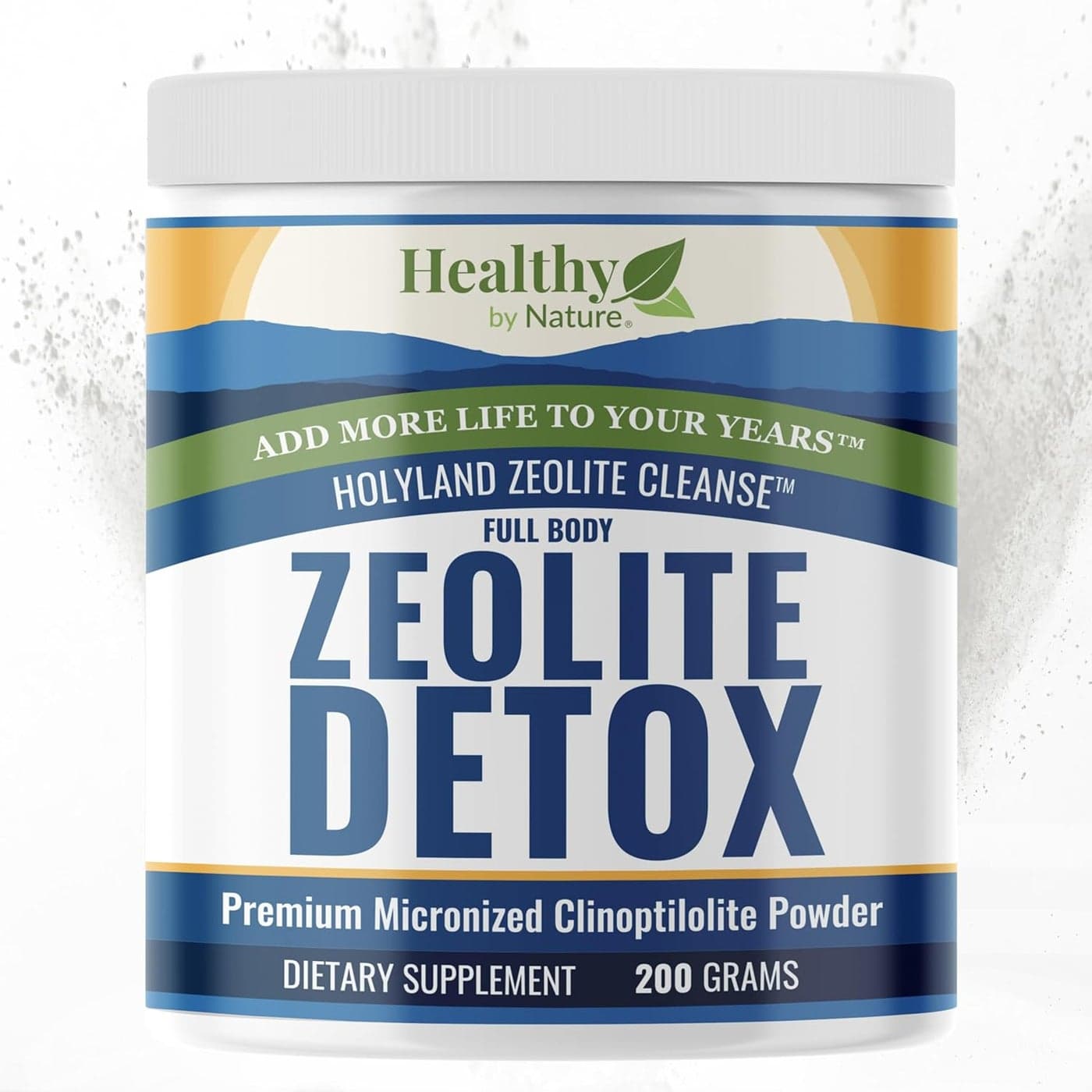 HolyLand Zeolite Cleanse Zeolite Detox Powder 705oz 200 Gram Clinoptilolite Natural Activated Micronized 025 Full Body Detox for Women Men Supports Energy Focus Immunity Gut Health