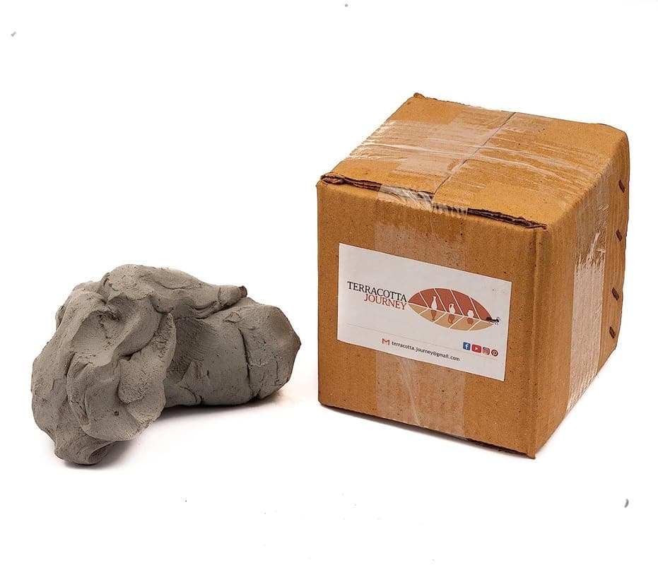 Terracotta Journey DIY Shadu Clay Dough Ready to Use for Home Made Organic EcoFriendly for Ganesha Festival NonToxic Natural Soft for Kids Adults Sculpture and Modeling at School White1kg 5