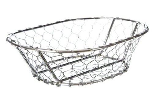 American Metalcraft WIR3 Baskets, 9.5" Length x 6.625" Width, Silver