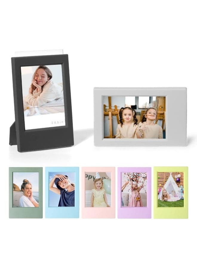 3 Inch Polaroid Instax Mini Photo Frame - Picture Frame Set for Polaroid and Instax Mini Evo/12/11/9/8/7+ Film - Photo Frame for Table Decoration (7 Pack)