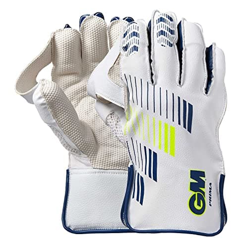 GM Prima Leather Cricket Wicket Keeping Gloves for Mens, Size - Boys, Standard, White
