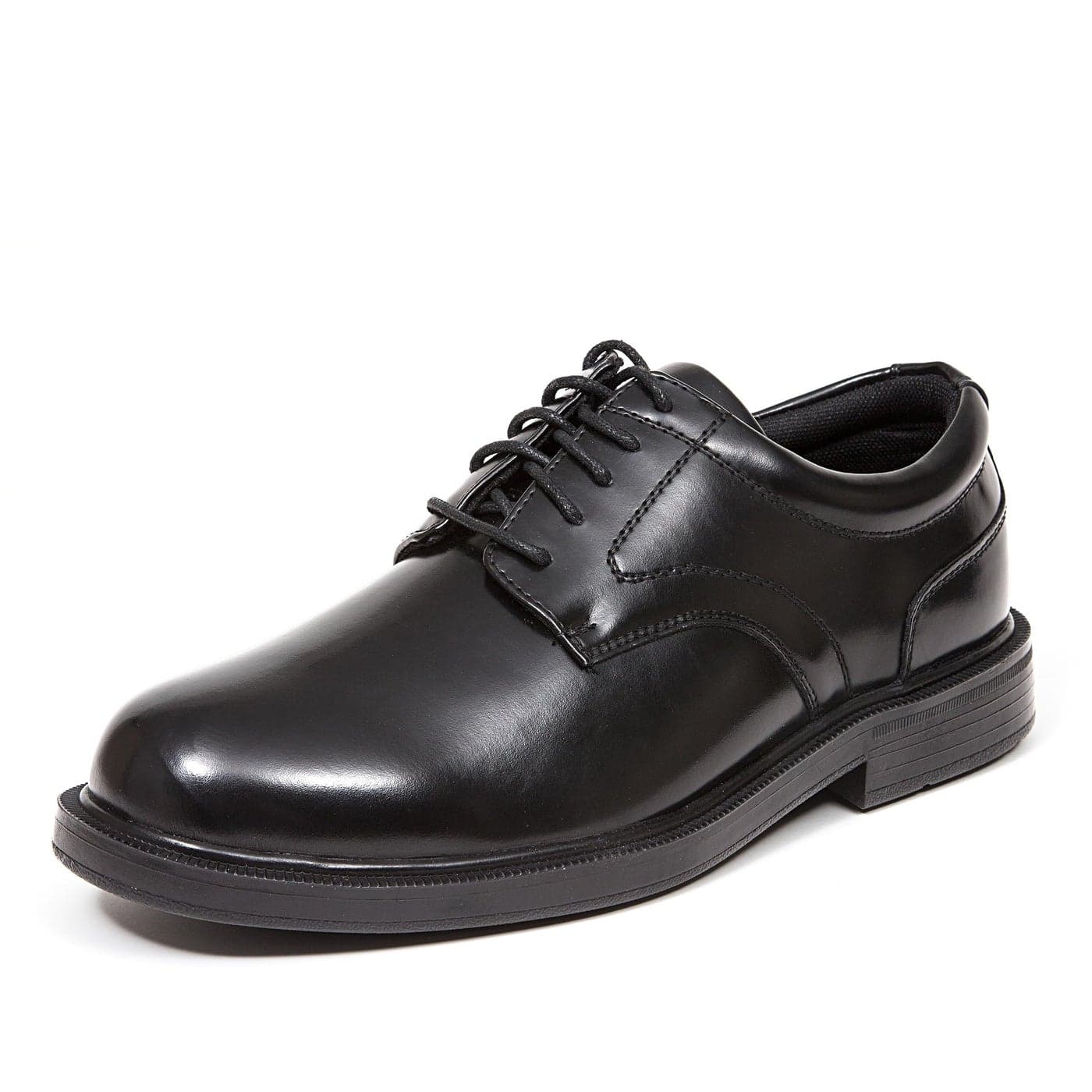 Deer Stags Mens Times Black Leather 13 Wide