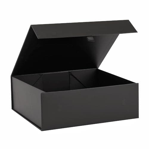 PLINJOY Black Gift Box Large 135x118x47 Inches Black Gift Boxes for Presents with Magnetic Closure Lid Luxury Gift Box Rectangle Collapsible Boxes for Gift Packaging