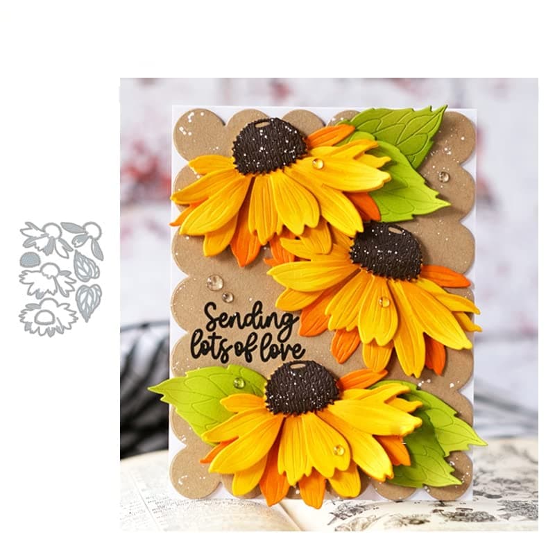 Trdxxx Chrysanthemums Metal Cutting Dies for Card Making New Flower Carbon Steel Butterfly Die Cuts Stencils Tool for Paper CraftingScrapbookingEmbossingPhoto Album DecorDIY