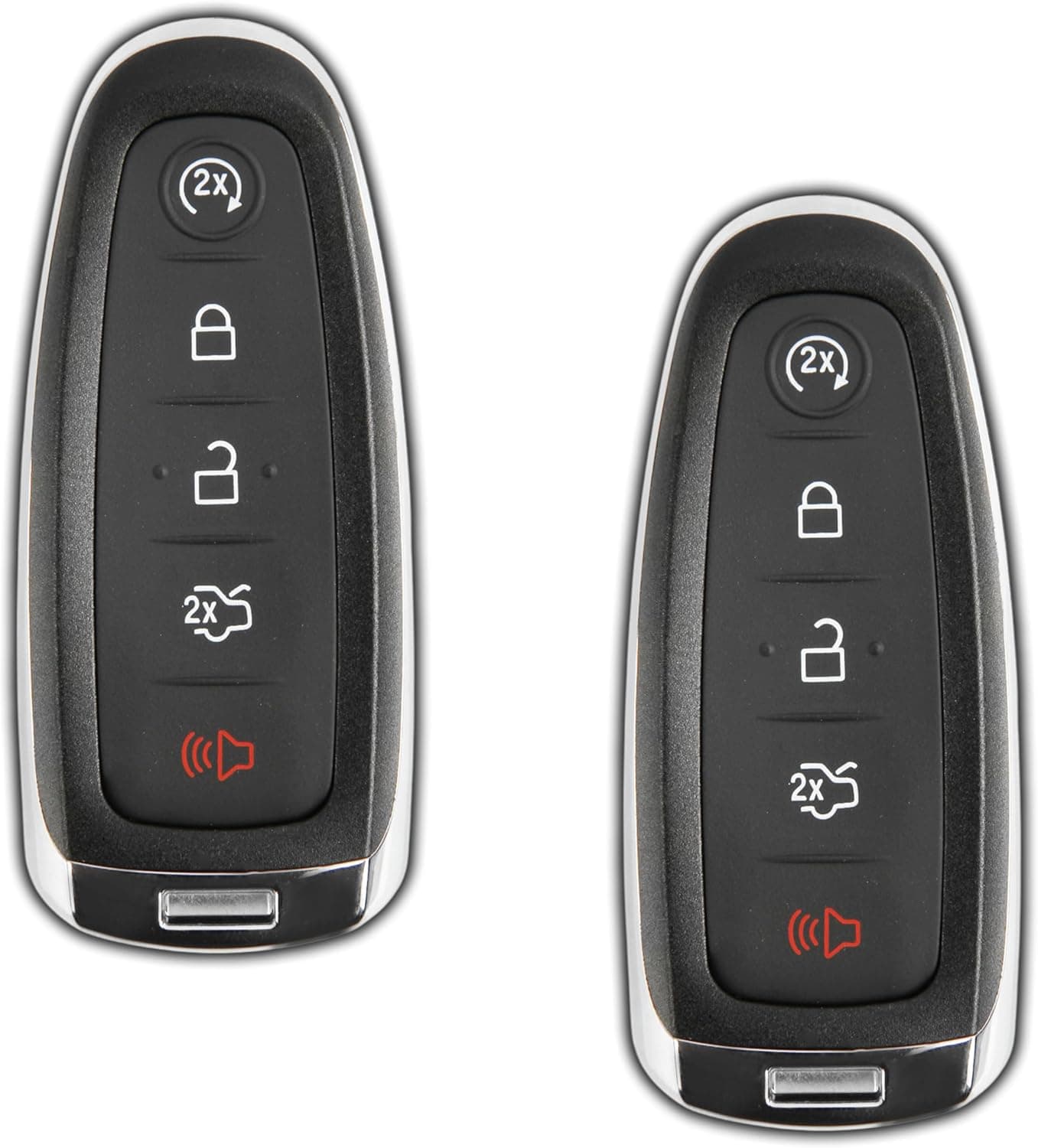 KeylessOption Keyless Entry Car Remote Start Smart Key Fob for Ford Lincoln M3N5WY8609 (Pack of 2)