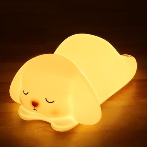 Tremdwoto Bunny Night Light for Kids - 16 Color Changing, Rechargeable Dimmable Nursery Lamp with 1/3 H Timer, Cute Animal Night Light for Baby Boys Girls, Kawaii Room Decor Gift