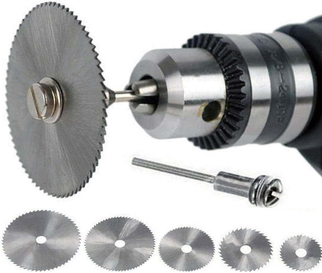 DIY Crafts Cutting-Blades, HSS Rotary Saw Blades Blade Disc Saw Carving Buffing Grinder Replacement Mandrel Set Mini Circular Cutter Rotary Tool Cutting Blades (Cutting-Blades, Pack of 1 Sets)