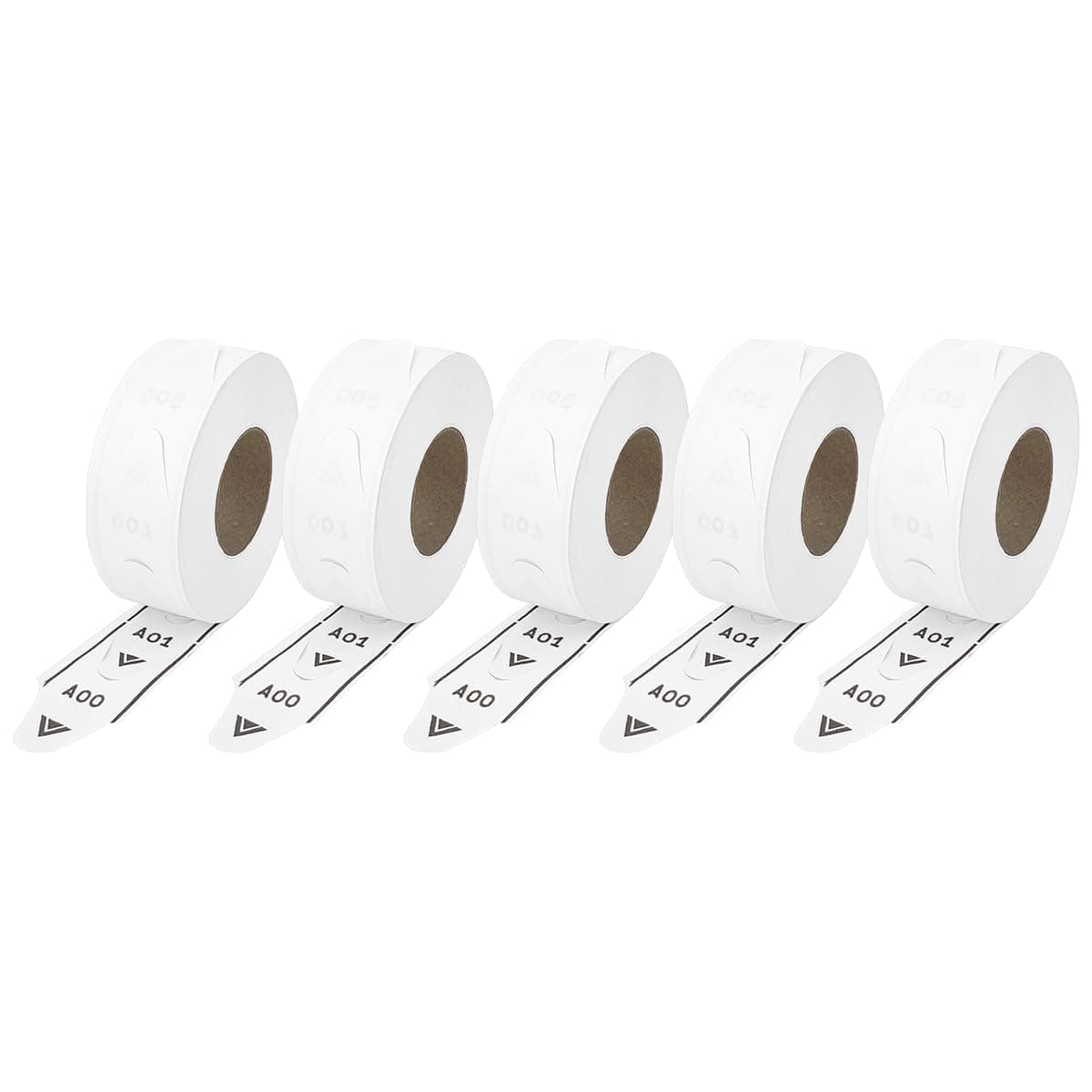 5 Rolls of 2Digit TurnOMatic T80 White Take a Number Tickets for D80 Ticket Dispenser 2000roll